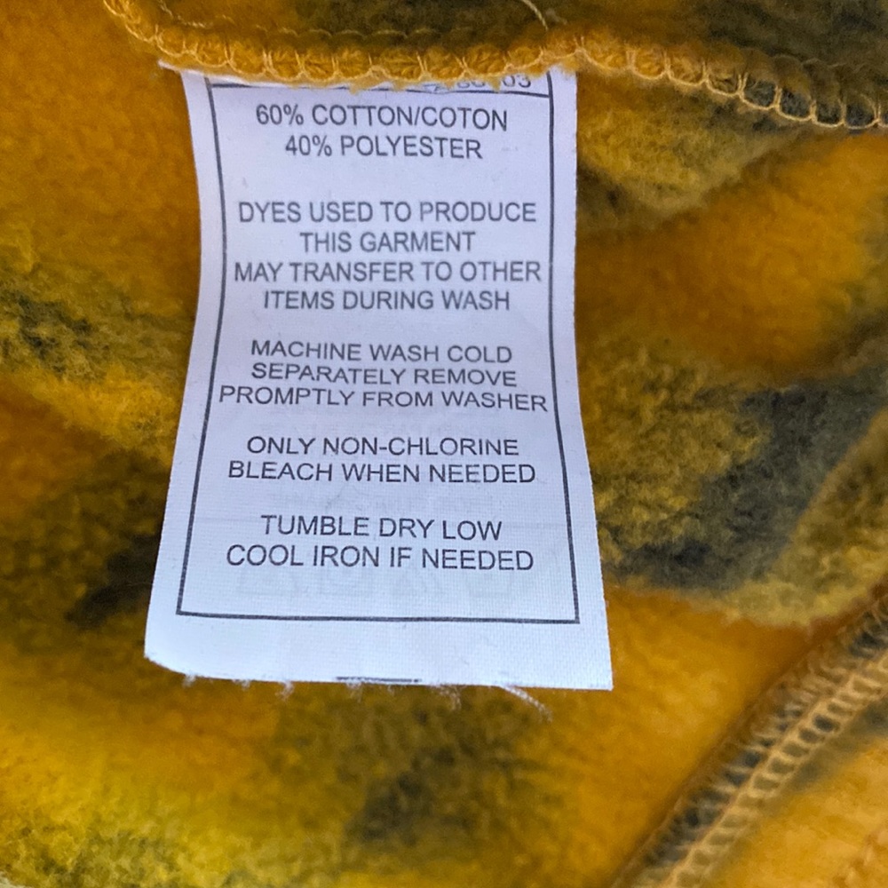 ZINE 💐YELLOW TIE DYE LONG SLEEVE SWEATSHIRT. TOP. Size Large GREAT CONDITION🤩 - Picture 4 of 5
